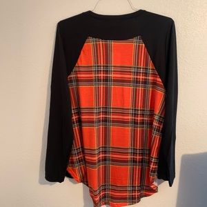 Simply Southern Tops - Simply Southern Pumpkin Shirt Large plaid New Simply Southern Tops - Simply Southern Pumpkin Shirt Large plaid New